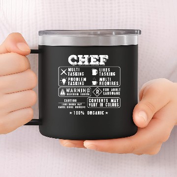 Discover Chef Multi tasking Cooking Funny Gift 14oz Stainless Steel Tumblers