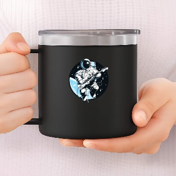 Discover Astronaut Guitarist - Space Musician Music Lover 14oz Stainless Steel Tumblers