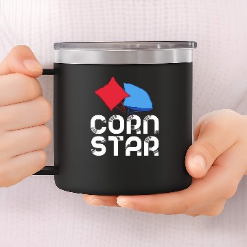Discover Corn Star 14oz Stainless Steel Tumblers Cornhole Tournament Bean Bag