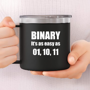 Discover Computer Science Nerd Geek Programmer Binary 14oz Stainless Steel Tumblers