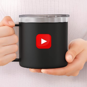 Discover Youtube Botton 14oz Stainless Steel Tumblers