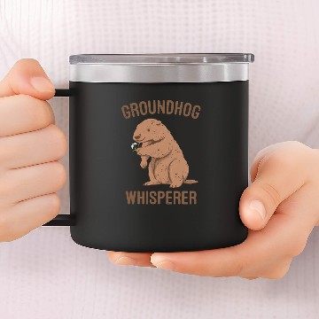 Discover Groundhog Whisperer 14oz Stainless Steel Tumblers