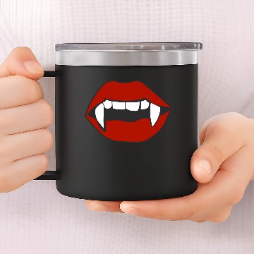 Discover Vampire Horror Lips 14oz Stainless Steel Tumblers