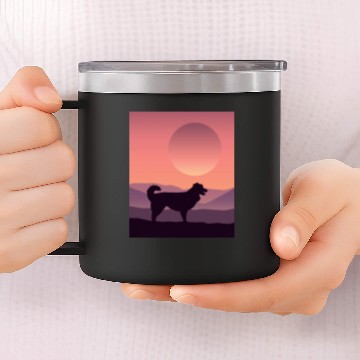 Discover Australian Shepherd 14oz Stainless Steel Tumblers