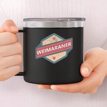 Discover WEIMARANER LOGO Vintage Retro 14oz Stainless Steel Tumblers