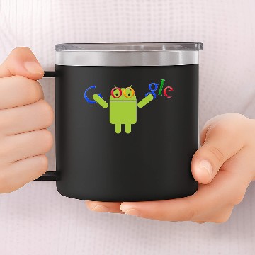 Discover Google Android 14oz Stainless Steel Tumblers
