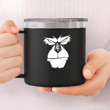 Discover An Angry Monkey Face 14oz Stainless Steel Tumblers