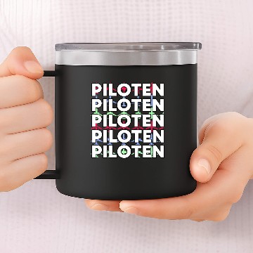 Discover pilots airplane 14oz Stainless Steel Tumblers