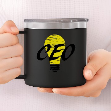 Discover CEO - idea motivation startup 14oz Stainless Steel Tumblers