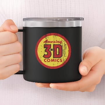Discover 3D Comics 14oz Stainless Steel Tumblers