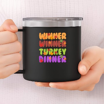 Discover Winner Winner Turkey Dinner 14oz Stainless Steel Tumblers