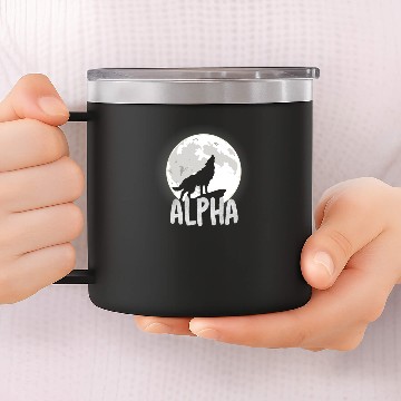 Discover Alpha Wolf 14oz Stainless Steel Tumblers