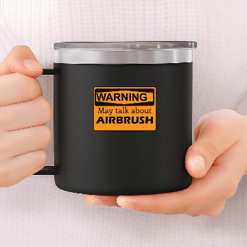 Discover Airbrush Quote 14oz Stainless Steel Tumblers
