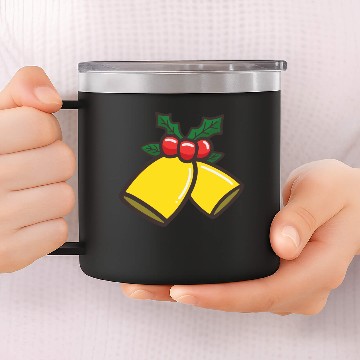 Discover Jingle Bells 14oz Stainless Steel Tumblers
