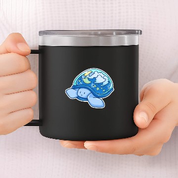 Discover Turtle cloud star moon sky kid gift 14oz Stainless Steel Tumblers