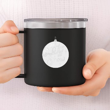 Discover Bulb 'let it snow' 14oz Stainless Steel Tumblers