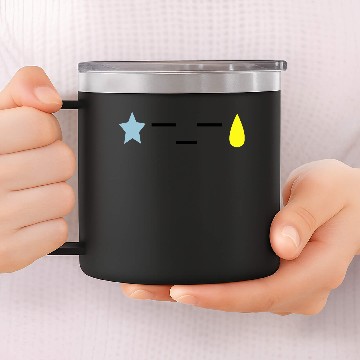 Discover Hisoka Text Face 14oz Stainless Steel Tumblers