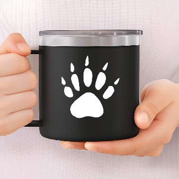Discover Weasel track imprint 14oz Stainless Steel Tumblers