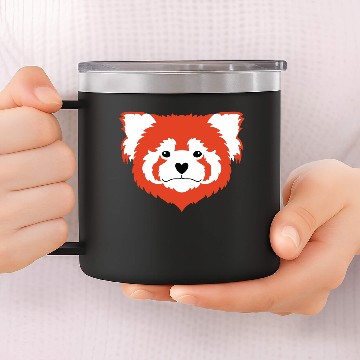 Discover Red Panda Love 14oz Stainless Steel Tumblers