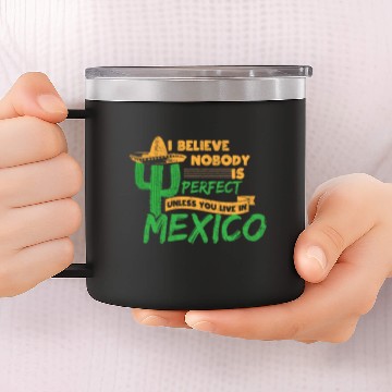Discover Mexico mexican gift 14oz Stainless Steel Tumblers