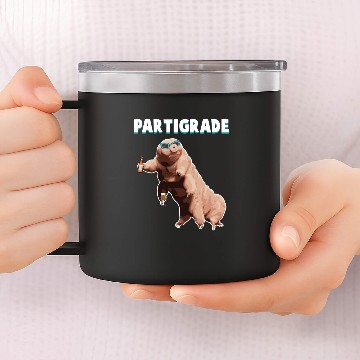 Discover Tardigrade Water Bear Microbiologist Student Party 14oz Stainless Steel Tumblers
