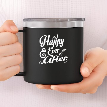 Discover Wedding Quotes Happy Ever After 14oz Stainless Steel Tumblers