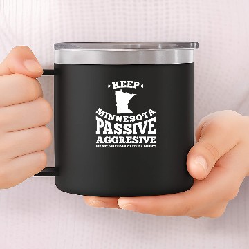 Discover Minnesota flag birthday present 14oz Stainless Steel Tumblers