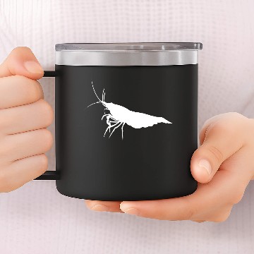 Discover Aquarium Shrimp 14oz Stainless Steel Tumblers