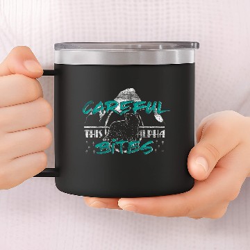 Discover Wolf alpha wolf gift 14oz Stainless Steel Tumblers