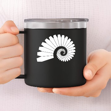 Discover Fibonacci Coffin Spiral 14oz Stainless Steel Tumblers