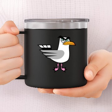 Discover Angry Seagull 14oz Stainless Steel Tumblers