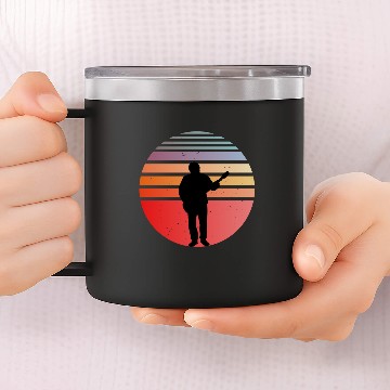 Discover Guitar Player 14oz Stainless Steel Tumblers