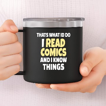Discover COMIC BOOK READING: I Do Read Comics 14oz Stainless Steel Tumblers
