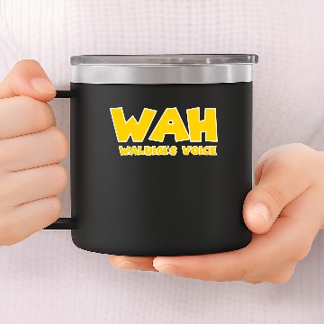 Discover Waluigi Voice wah 14oz Stainless Steel Tumblers