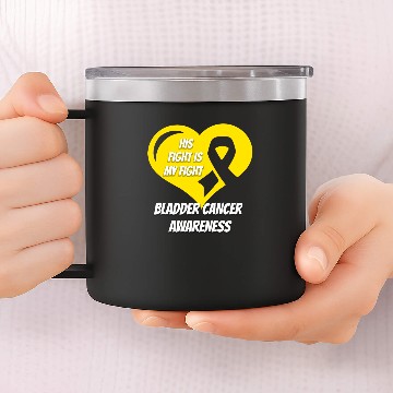Discover Bladder Cancer 14oz Stainless Steel Tumblers