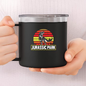 Discover jurassic park 14oz Stainless Steel Tumblers
