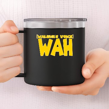 Discover Waluigi Voice wah 14oz Stainless Steel Tumblers