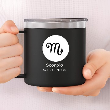 Discover Scorpio Horoscope 14oz Stainless Steel Tumblers