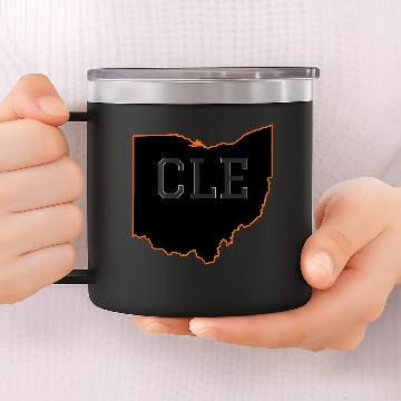 Discover CLE Cleveland Ohio 14oz Stainless Steel Tumblers