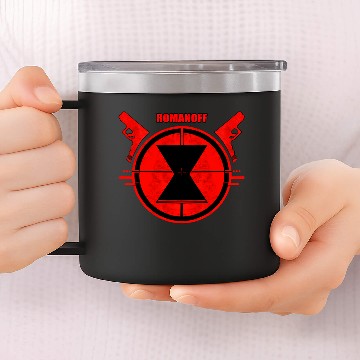 Discover Black Widow Desing 14oz Stainless Steel Tumblers