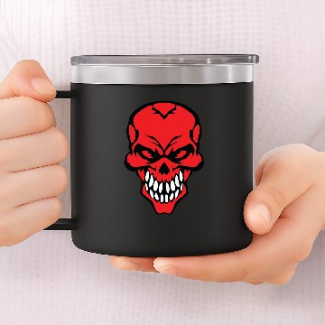 Discover Red Skull 14oz Stainless Steel Tumblers