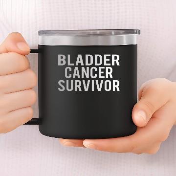 Discover Bladder Cancer: Bladder Cancer Survivor 14oz Stainless Steel Tumblers