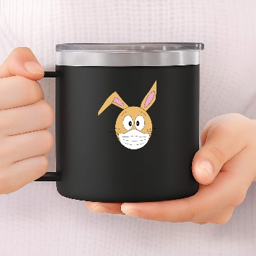 Discover Easter Bunny Funny 14oz Stainless Steel Tumblers