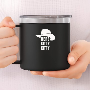 Discover Here Kitty Kitty 14oz Stainless Steel Tumblers