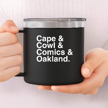 Discover Cape & Cowl & Comics & Oakland. 14oz Stainless Steel Tumblers