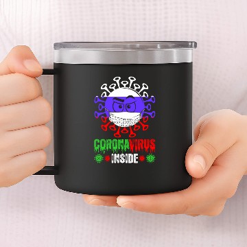 Discover Russian Corona Virus Inside 14oz Stainless Steel Tumblers