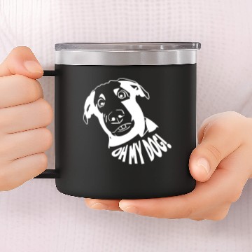 Discover OMG OH MY DOG 14oz Stainless Steel Tumblers