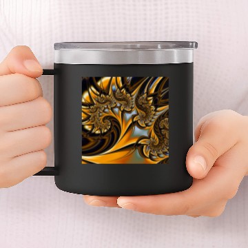 Discover batik swirls 14oz Stainless Steel Tumblers