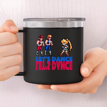 Discover Sailor Moon versus double dragon on the dancefloor 14oz Stainless Steel Tumblers