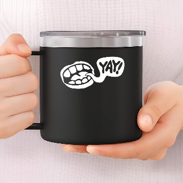 Discover Hopeful Optimistic YAY 14oz Stainless Steel Tumblers